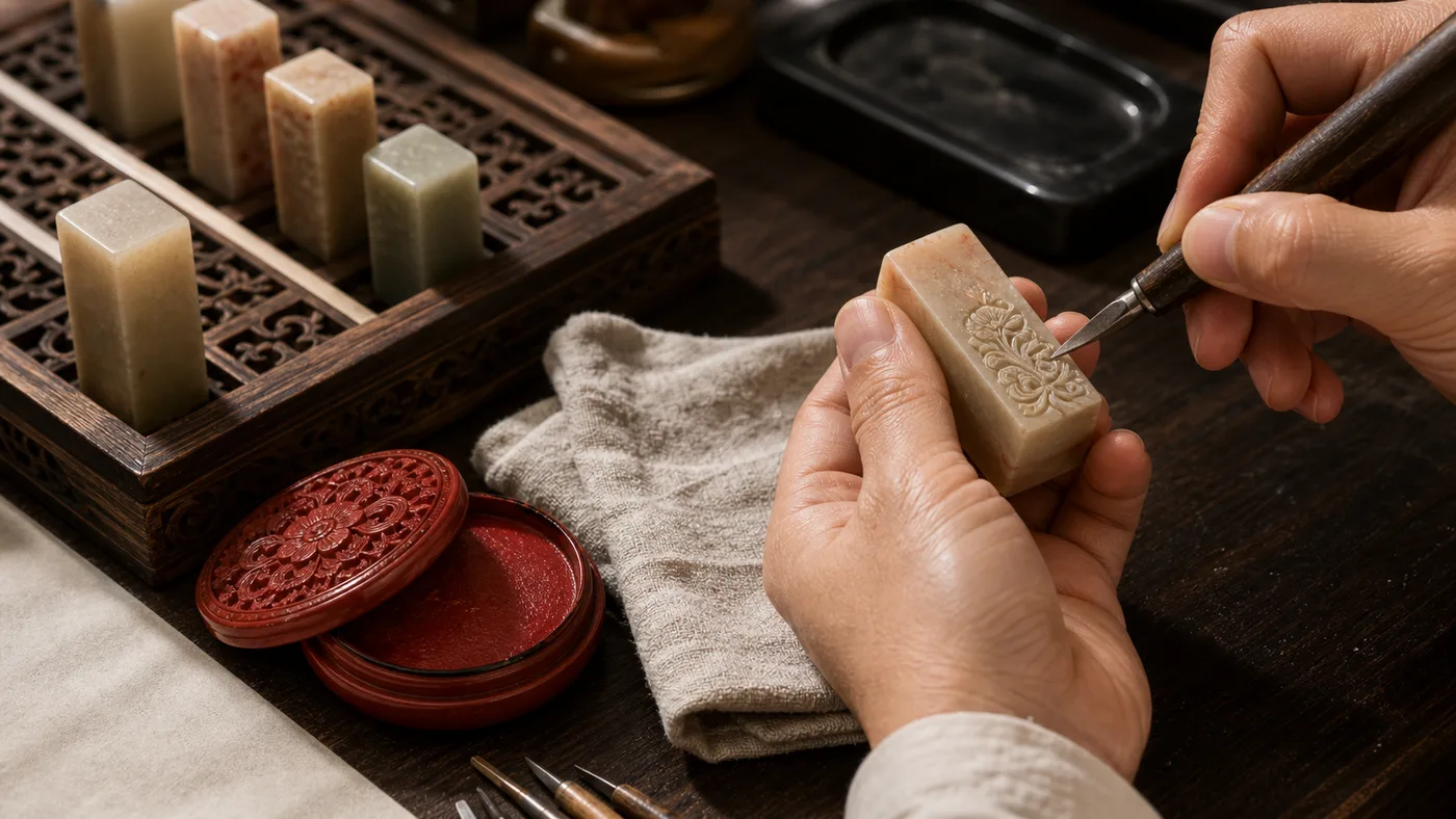 Chinese seal carving workshop