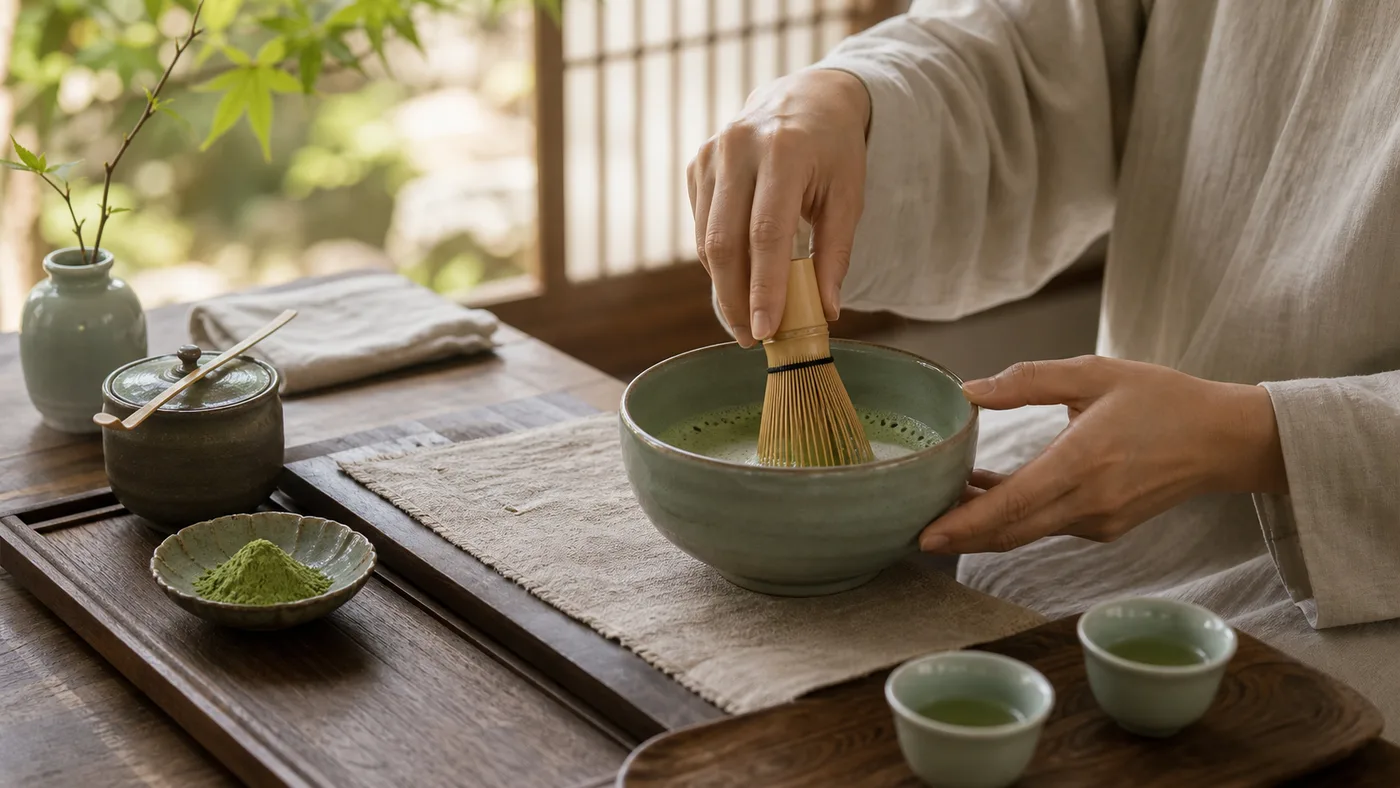 Song-style tea whisking and tasting experience