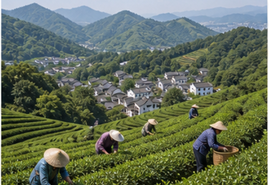 Longjing tea villages