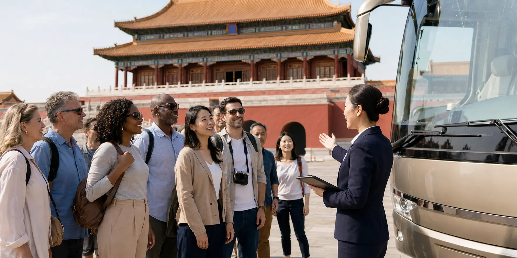 International group travel in China