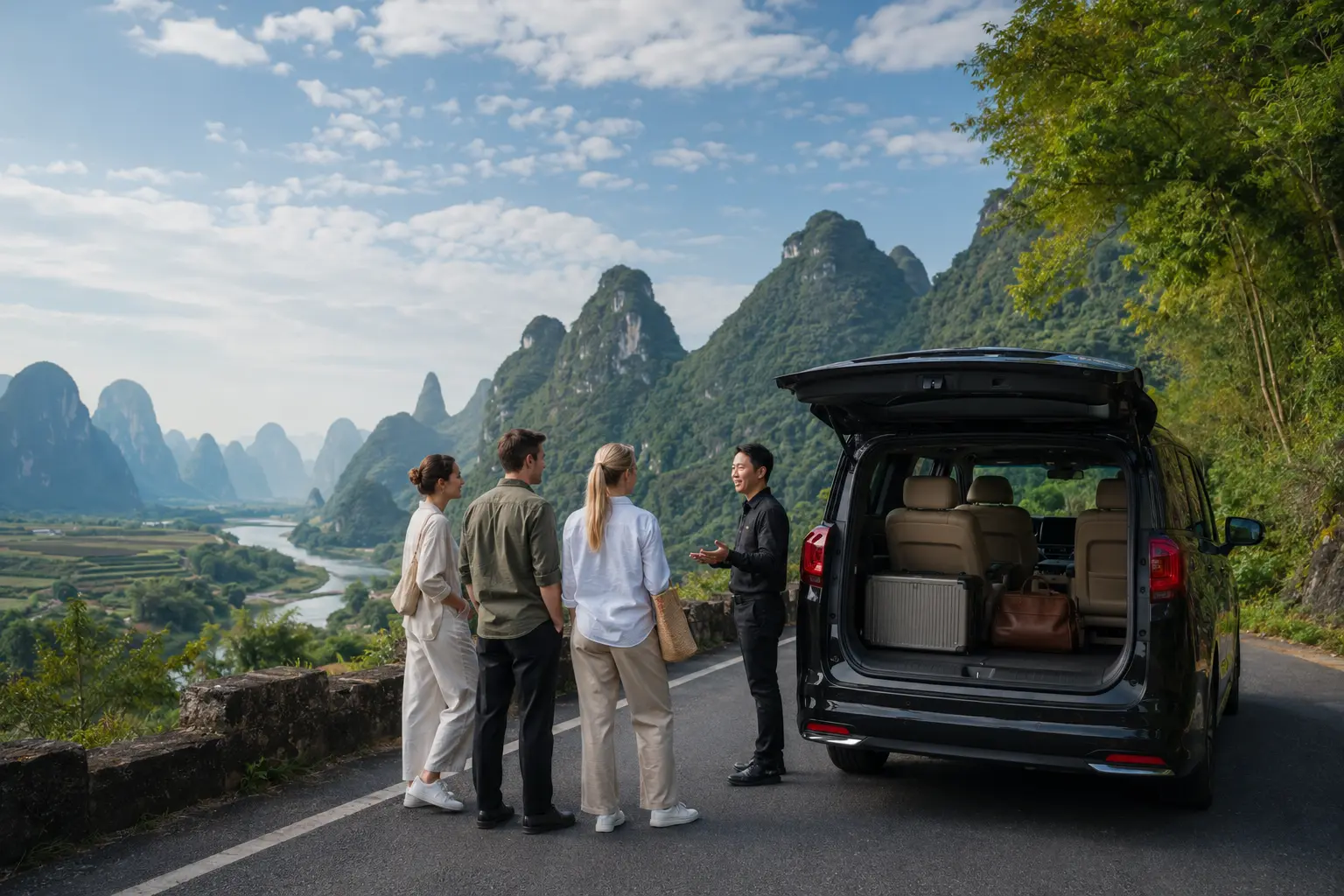 Multi-day vehicle charter in China