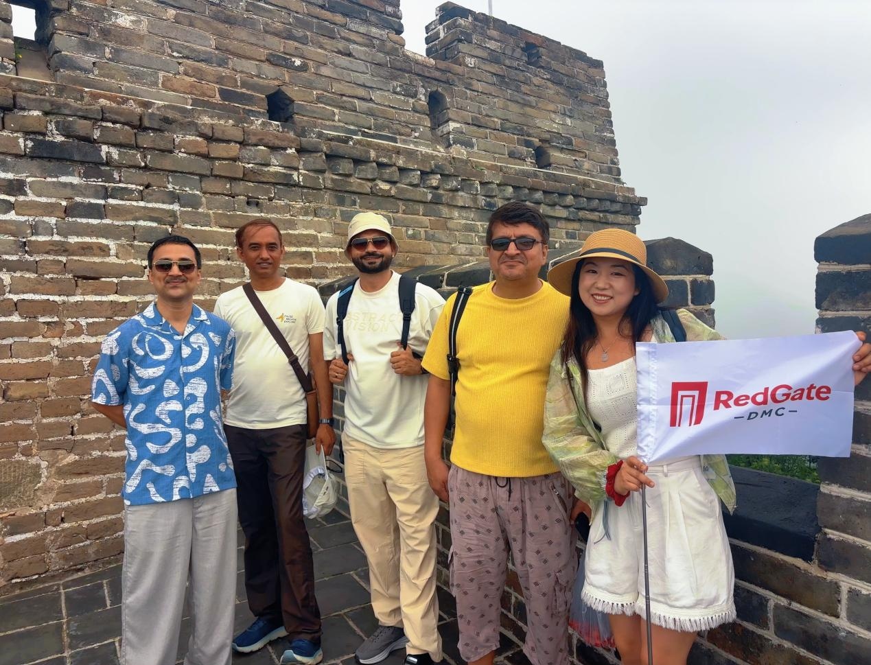 International travel partners collaborating with a China DMC team